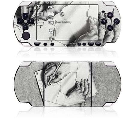 Sony PSP Slim / Lite GelaSkin Drawing Hands by