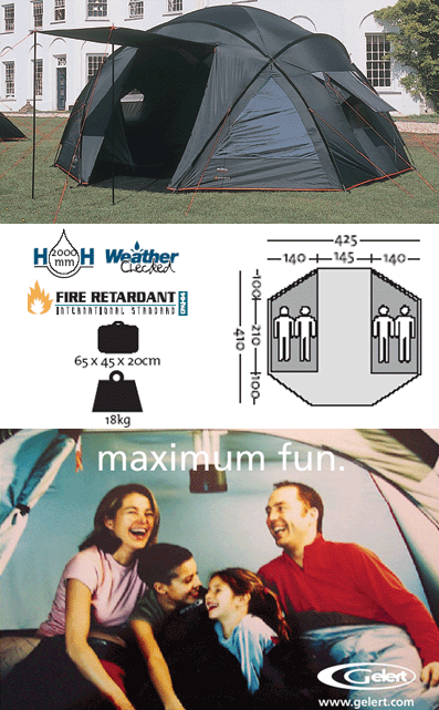 GELERT Family Dome 4 Tent