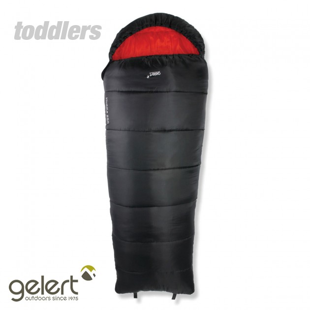 Gelert Kids Huddle Sleeping Bag - Mars Red/Black