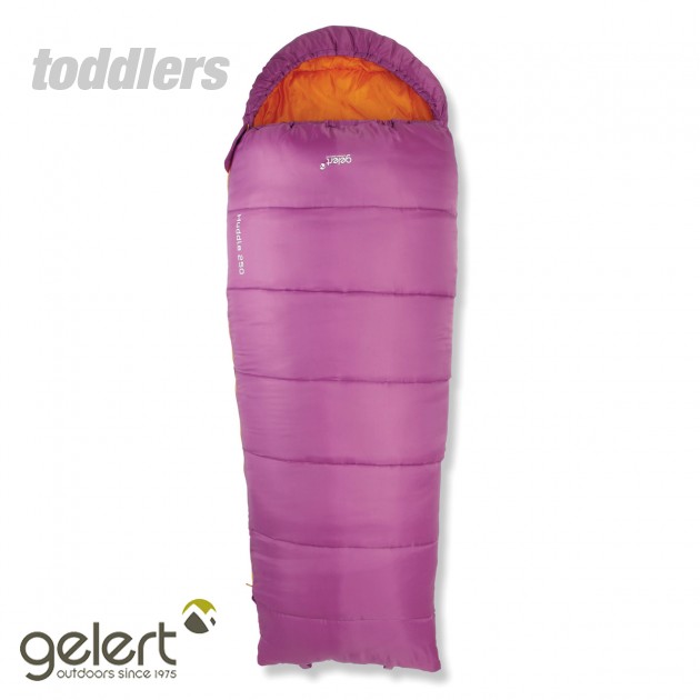 Kids Huddle Sleeping Bag - Purple/Apricot