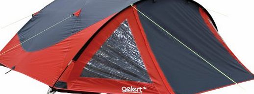 Gelert Rocky 4 Person Tent - Mars Red/Charcoal