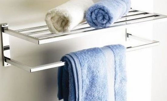 gemstone Hotel Style Chrome Towel Shelf