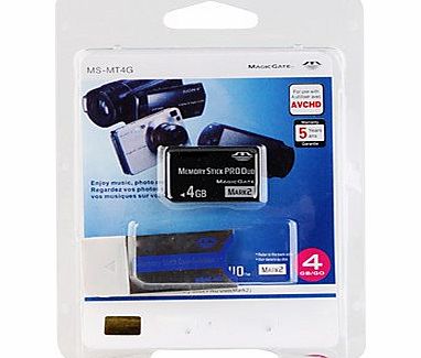 Generalss 4GB Memory Stick Pro Duo Memory Card and Adapter