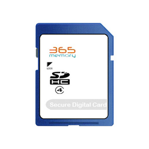 365 Memory 4GB SDHC Memory Card - Class 4