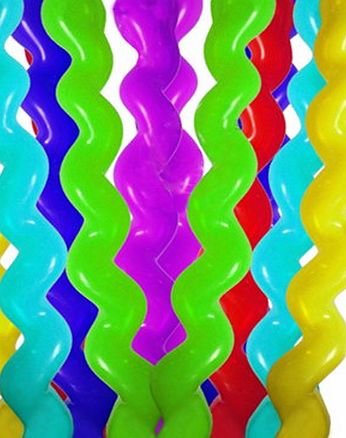 Generic 50Pcs Giant Latex Rubber Helium Spiral Balloons for Wedding Party