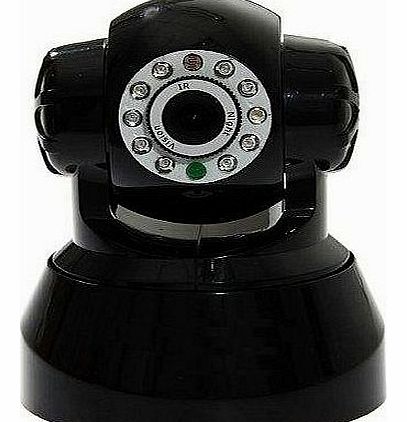Generic 541W Upgraded Version Wireless Pan/Tilt IP Camera with IR-Cut Filter for True Color and P2P (Black)