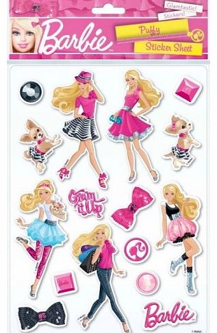Generic Barbie Pinktastic Decoration Character Padded Sticker