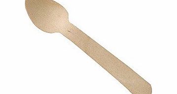 Generic Biodegradable Tableware: Wooden Spoons Pk100