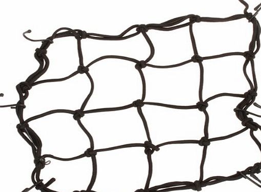 Generic Black Bungee Motorcycle Helmet Cargo Net 6 Hooks Luggage/Package Cargo Net Load Cover Cord Web