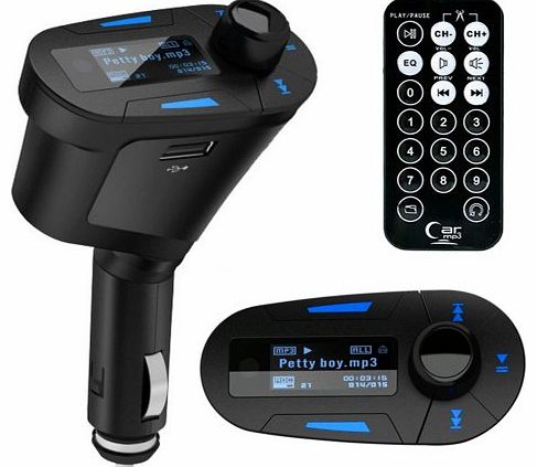 Generic Car Kit MP3 Player Wireless FM Transmitter Modulator USB SD MMC LCD With Remote