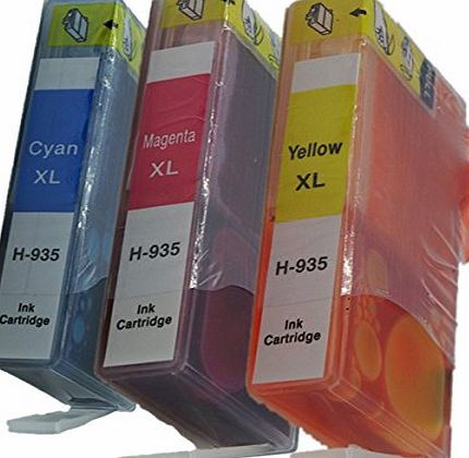 Generic Compatible Ink Cartridges Replacement For HP 934XL 935XL 934 XL 935 For HP934 For HP935 For HP934XL For HP935XL Ink Cartridges High Yield Compatible with HP Officejet pro 6830 6835 6230 6812 6815 6836