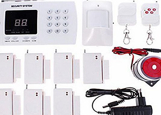 Generic High Performance 99 Wireless Defense Zones GSM Autodial Alarm System With 7 Door Detectors For Home/