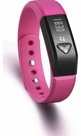IP67 Bluetooth V4.0 Wristband Smart Bluetooth Bracelet Sport Watch For iOS & Android iPhone 4S iphone 5 5S iPod Touch 5 Samsung S5 S4 Note3 Note2 Smart Phone etc -Rose Red