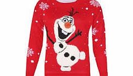 Kids Unisex Boys&Girls Olaf Frozen Reindeer Knitted Christmas Xmas Sweater Jumper Top3-14years (3 To 4 years, Blue Olaf Kids Jumper)