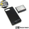 Mugen Battery and Back Cover Black - Samsung i900 Omnia - 3000 mAh