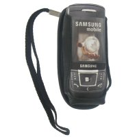 Generic Samsung D900 Black leather Case