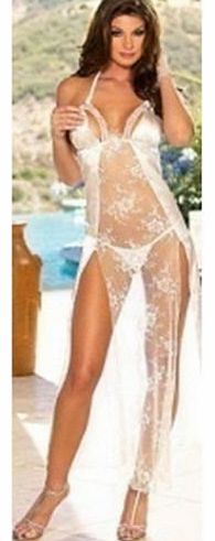 Generic Sexy Lingerie Nightwear Underwear Sleepwear gown White Bridal 6-10 UK