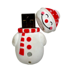 Generic Snowman 2GB USB Flash Drive   Free Christmas Album