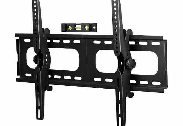 Super Strength, Low Profile, Tilting Premium TV Wall Bracket / Television Wall Mount for 32 - 60 inch LCD, LED, 3D and Plasma TV. Load Capacity up to 60KG / 132Lb, 15 Degree Adjustable Tilt Mechanism 
