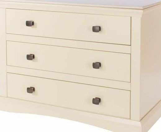 Generic Three Drawer Chest, Cream