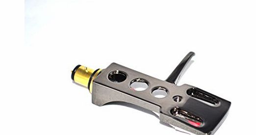 Generic Titanium plated Headshell Cartridge mount with gold connectors for Numark TT1610, TT1529, TT1650, TT1510, LIMIT DJ 2500B, TT1550, TT500, TT200, TT1700 Turntable Tonearms