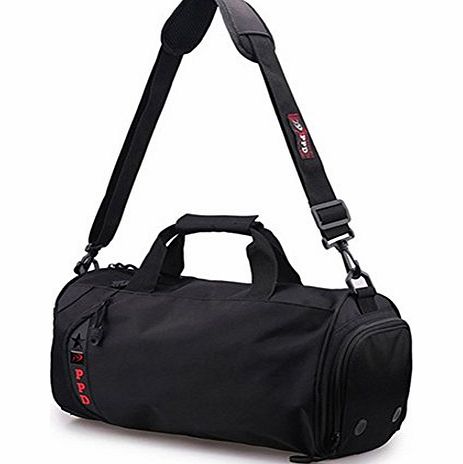 Unisex Mens Womens Professional Black Large Light Weight Holdall Bag Club Team Sports Bag Gym Travel Work Duffle Weekend Everyday Shoulder Bag Equipment Bag With Adjustable Strap To Hold Sports Shoes 