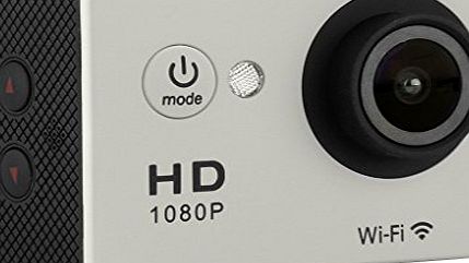 Generic Waterproof Action Camera WiFi FHD 1080P Sports Camera Action Camcorder with 2.0 Inch Screen for Surfing Diving Swimming (Silver)