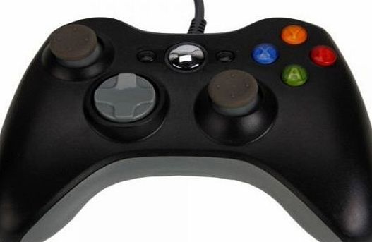 Generic Wired Controller Compatible for Microsoft Xbox 360 Console PC Computer Video Game Color Black