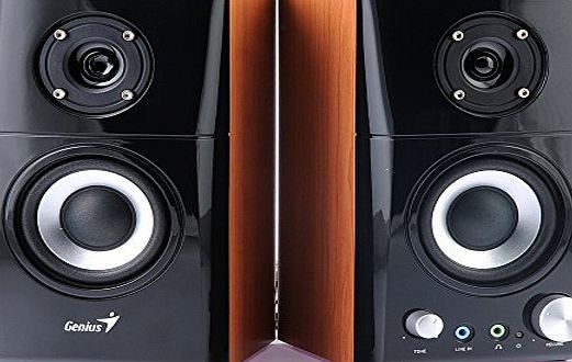 Genius HF-500A 2 Channel 14 W Powered Hi-Fi Stereo Speakers