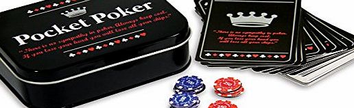 Gentlemans Club Pocket Poker Set