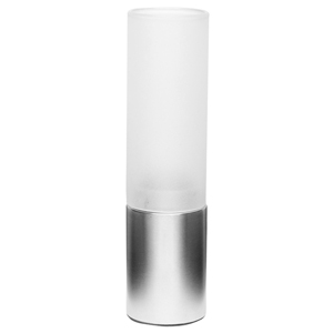 Genware Stainless Steel and Frosted Glass Table Lamp
