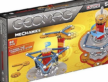 Geomag ``Mechanics`` Magnetic Construction Set (86-Piece, Multi-Color)