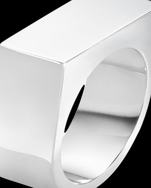 Georg Jensen Silver Aria Wide Ring - Ring Size N