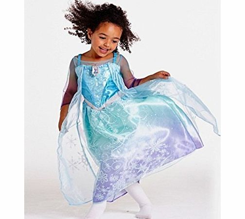 George Disney Frozen Musical and Light-Up Elsa Fancy Dress Costume 3-4yrs Made by George