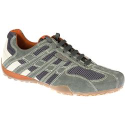 Geox Male Snake 6107R Leather/Textile Upper Leather/Textile Lining in Grey, Sand