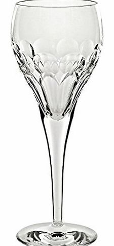 Wine Goblet, Wine Glass, White Wine Glass ``RHOMBUS``, transparent, lead crystal glass, 22,5 cm (GERMAN CRYSTAL powered by CRISTALICA)