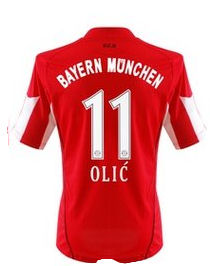 German teams Adidas 2010-11 Bayern Munich Home Shirt (Olic 11)