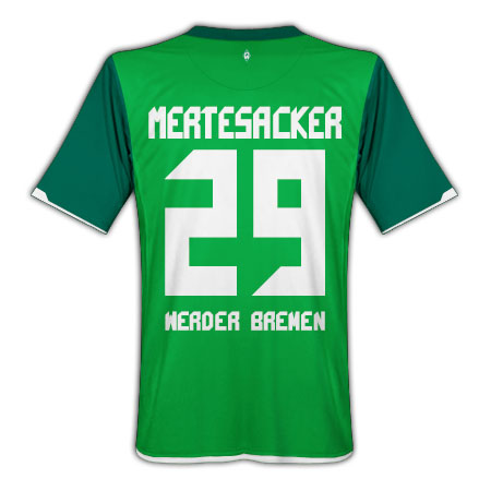 German teams Nike 2010-11 Werder Bremen Home Shirt (Mertesacker 29)