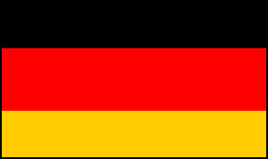 Germany paper table flag, 6`` x 4``