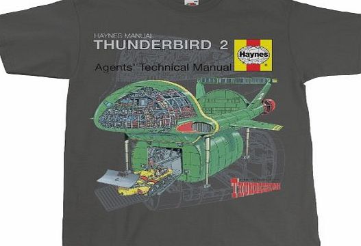 Gerry Andersons Thunderbirds Thunderbird 2 Haynes Adults T-Shirt (Medium (M))