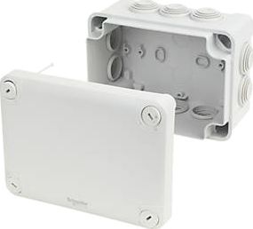 GET Schneider, 1228[^]97645 10-Entry Junction Box with Knockouts Grey 150 x
