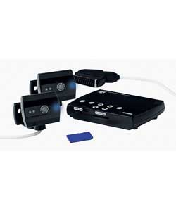 Twin Black and White CCTV Camera System