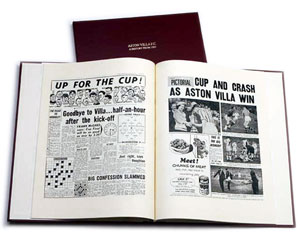 Aston Villa Personalised Football Book