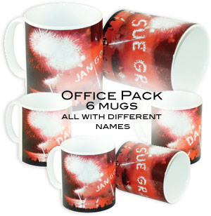 Getting Personal Personalised Fireworks Mugs - Pack of Six
