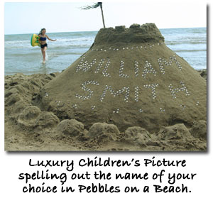 Getting Personal Personalised Picture - Sandcastle