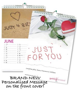 Getting Personal Valentines Personalised Calendar