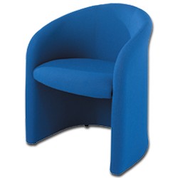 Fabric Tub Chair Blue