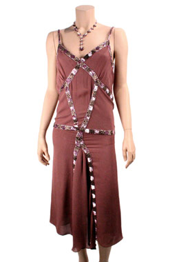 Sequin and Beaded Dress by Gharani Strok