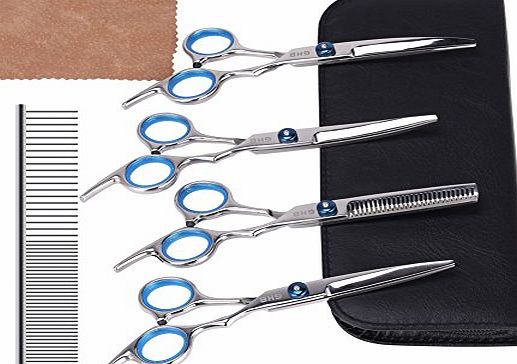 GHB Dog Grooming Scissors Thinning Scissors for Dogs 5-Piece