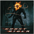 Ghost Rider Burning Skull Poster